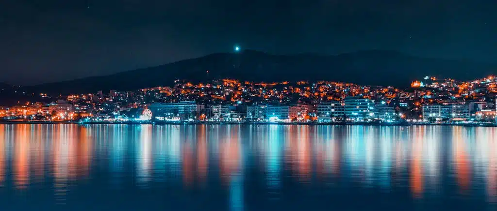 City Buildings Near Body of Water