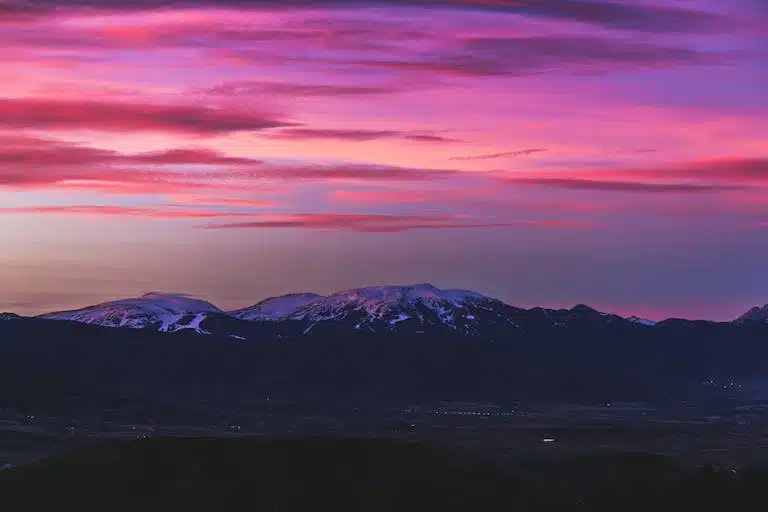 Scenic View Of Mountain During Dawn